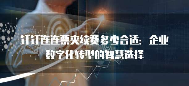 钉钉连连票夹续费多少合适：企业数字化转型的智慧选择