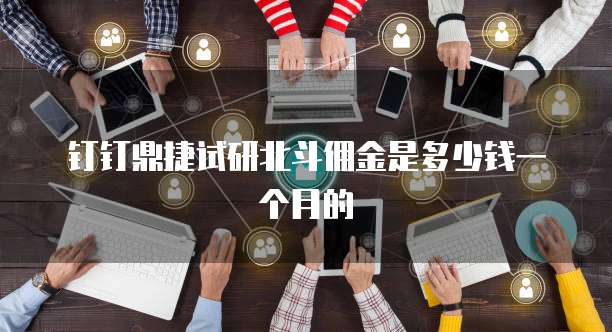 钉钉鼎捷试研北斗佣金是多少钱一个月的