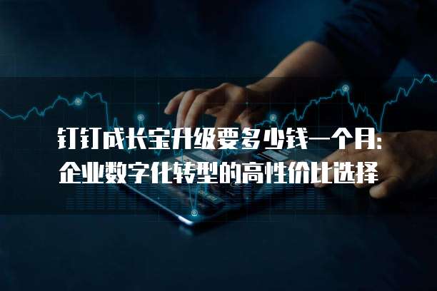 钉钉成长宝升级要多少钱一个月:企业数字化转型的高性价比选择