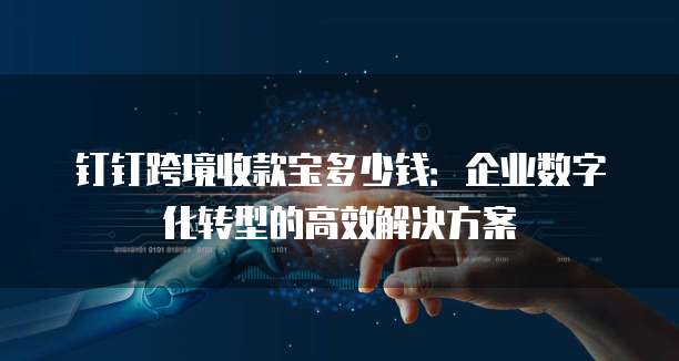 钉钉跨境收款宝多少钱:企业数字化转型的高效解决方案
