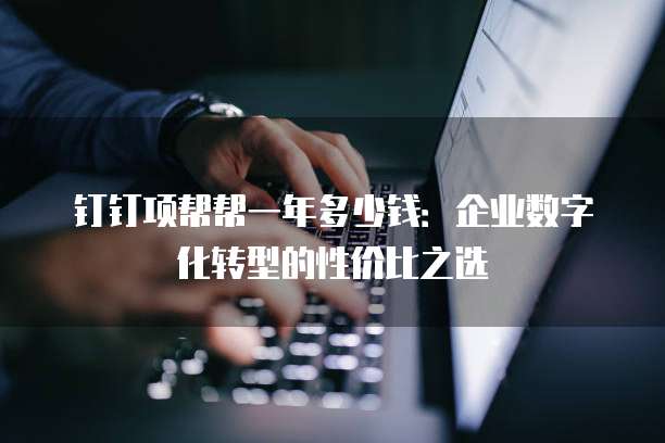 钉钉项帮帮一年多少钱:企业数字化转型的性价比之选