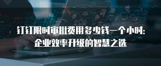 钉钉限时审批费用多少钱一个小时:企业效率升级的智慧之选