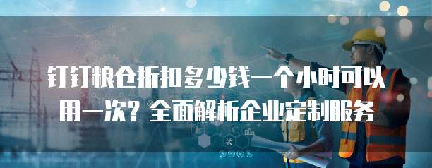 钉钉粮仓折扣多少钱一个小时可以用一次？全面解析企业定制服务