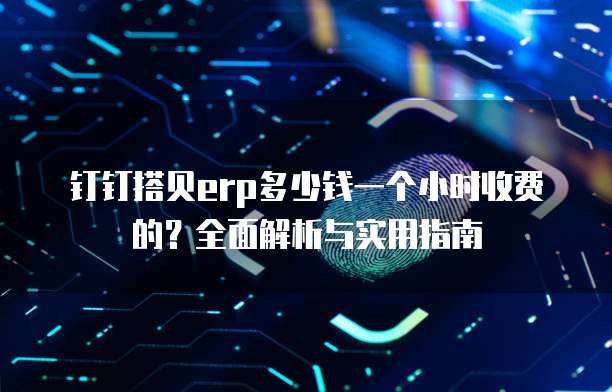 钉钉搭贝erp多少钱一个小时收费的?全面解析与实用指南