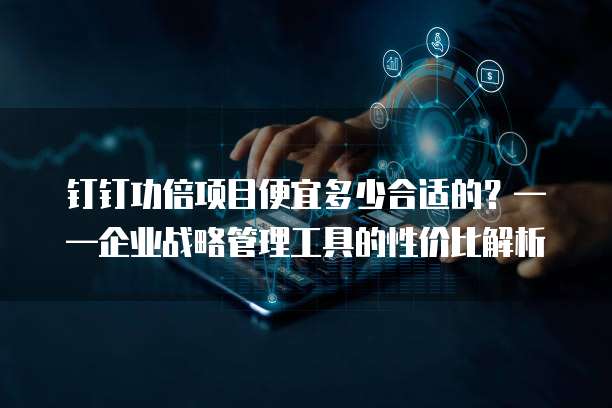 钉钉功倍项目便宜多少合适的?——企业战略管理工具的性价比解析