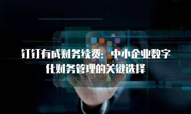 钉钉有成财务续费：中小企业数字化财务管理的关键选择