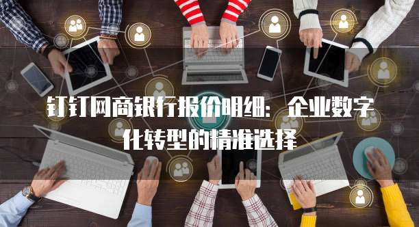钉钉网商银行报价明细:企业数字化转型的精准选择