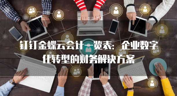 钉钉金蝶云会计一览表：企业数字化转型的财务解决方案