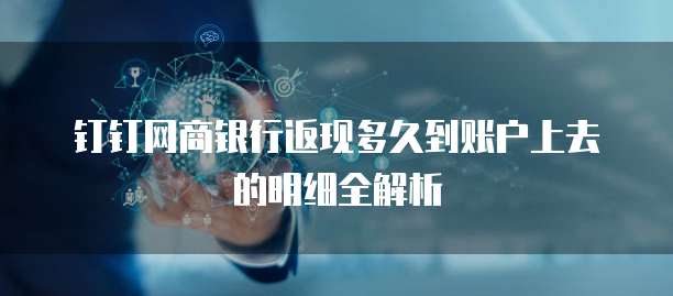 钉钉网商银行返现多久到账户上去的明细全解析