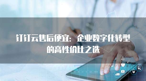 钉钉云售后便宜:企业数字化转型的高性价比之选
