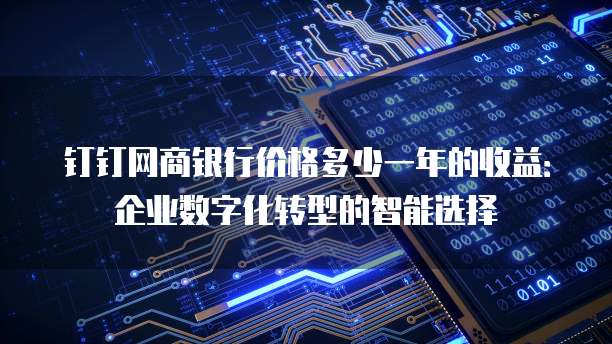 钉钉网商银行价格多少一年的收益：企业数字化转型的智能选择
