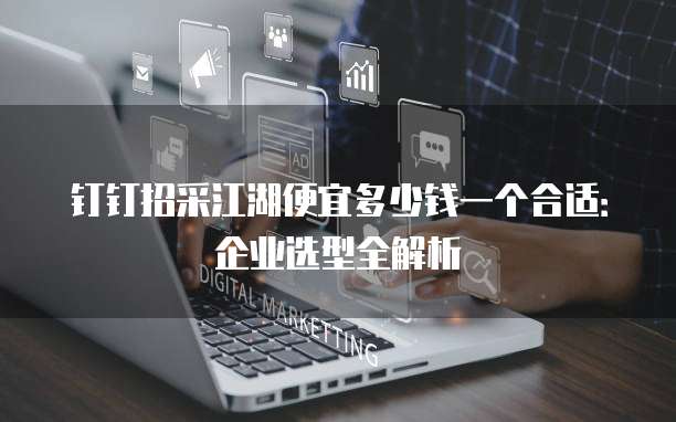 钉钉招采江湖便宜多少钱一个合适:企业选型全解析
