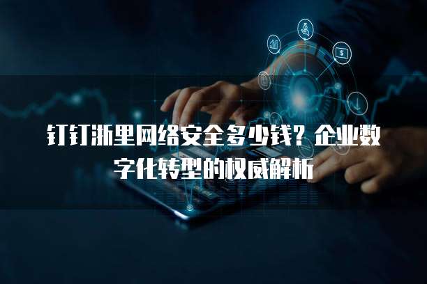 钉钉浙里网络安全多少钱？企业数字化转型的权威解析