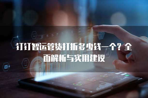 钉钉智运管货打折多少钱一个?全面解析与实用建议
