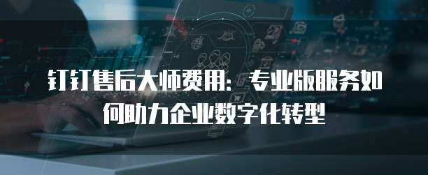 钉钉售后大师费用:专业版服务如何助力企业数字化转型