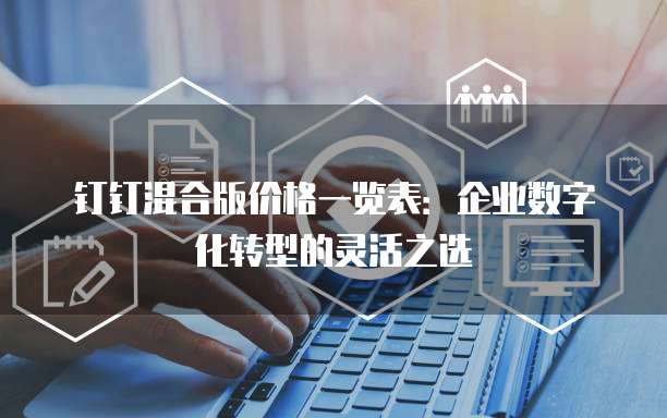 钉钉混合版价格一览表：企业数字化转型的灵活之选