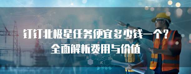 钉钉北极星任务便宜多少钱一个？全面解析费用与价值