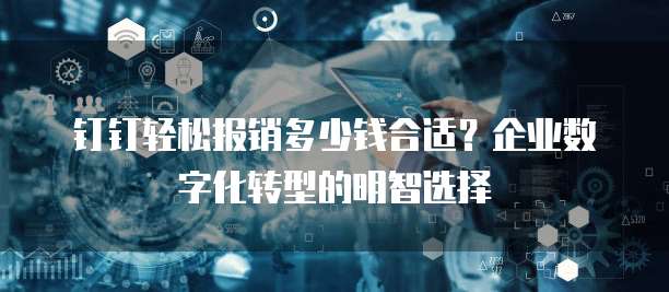 钉钉轻松报销多少钱合适？企业数字化转型的明智选择