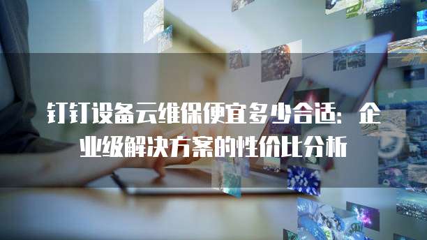 钉钉设备云维保便宜多少合适:企业级解决方案的性价比分析