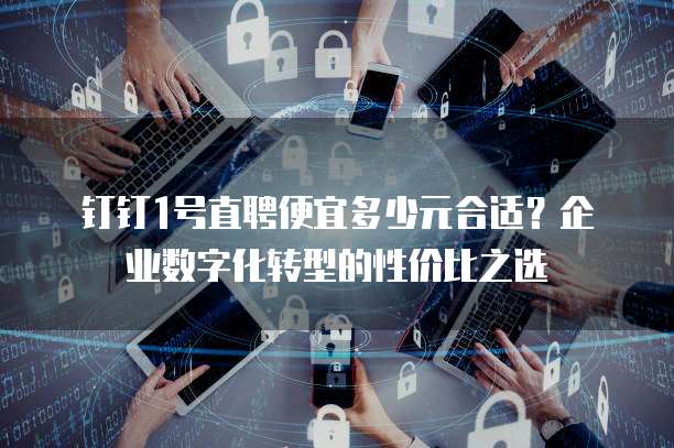 钉钉1号直聘便宜多少元合适?企业数字化转型的性价比之选