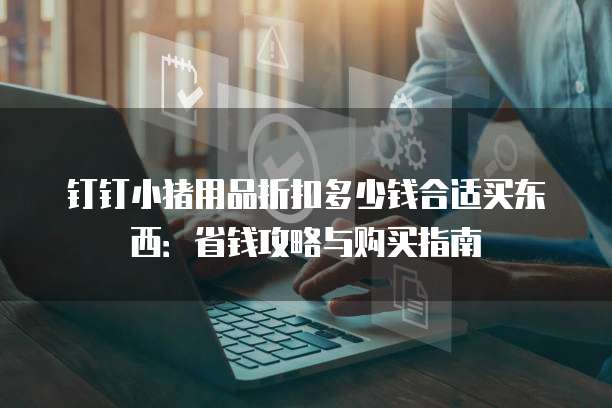 钉钉小猪用品折扣多少钱合适买东西：省钱攻略与购买指南