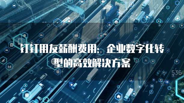 钉钉用友薪酬费用:企业数字化转型的高效解决方案