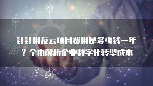 钉钉用友云项目费用是多少钱一年？全面解析企业数字化转型成本