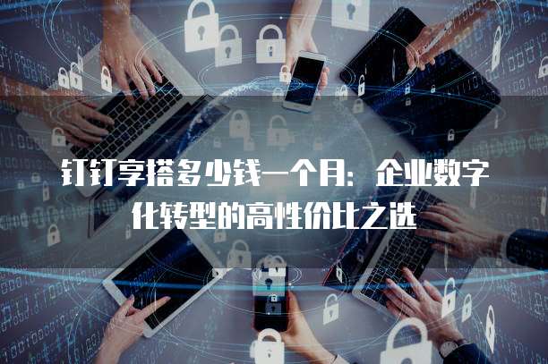 钉钉享搭多少钱一个月:企业数字化转型的高性价比之选