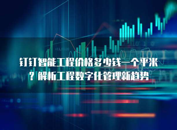 钉钉智能工程价格多少钱一个平米？解析工程数字化管理新趋势