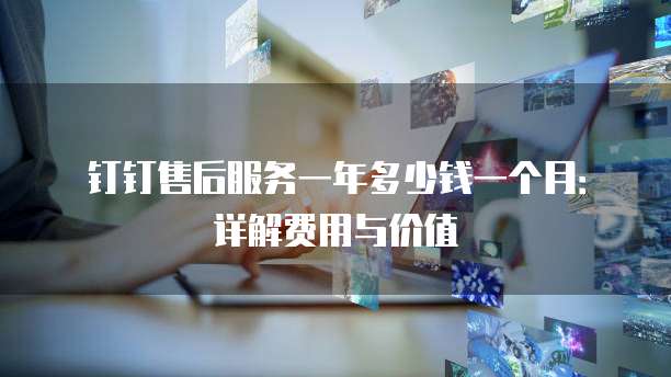 钉钉售后服务一年多少钱一个月:详解费用与价值