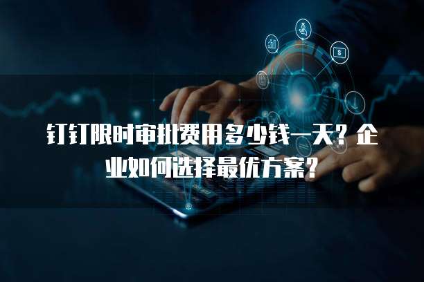 钉钉限时审批费用多少钱一天?企业如何选择最优方案?