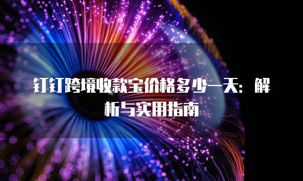 钉钉跨境收款宝价格多少一天:解析与实用指南