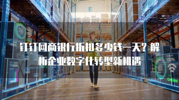 钉钉网商银行折扣多少钱一天?解析企业数字化转型新机遇
