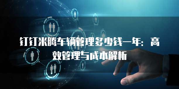 钉钉米腾车辆管理多少钱一年：高效管理与成本解析