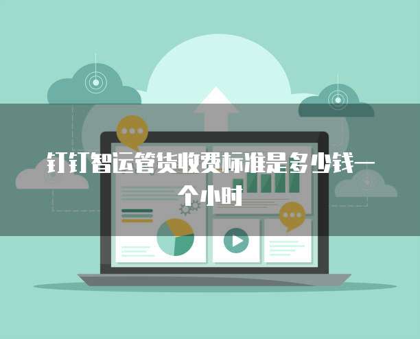 钉钉智运管货收费标准是多少钱一个小时