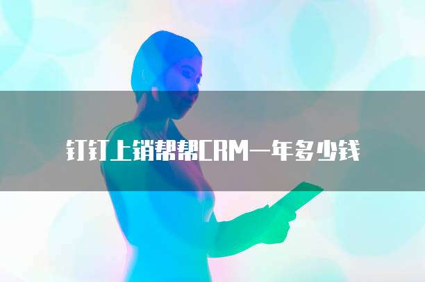 钉钉上销帮帮crm一年多少钱